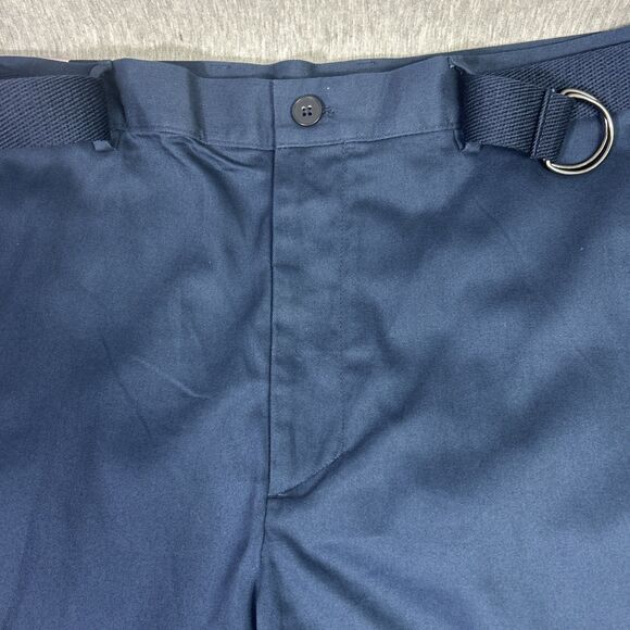 Savane Select Edition Mens Size 38 Shorts w Belt Blue Flat Front- NEW- 9” Inseam - Picture 6 of 16